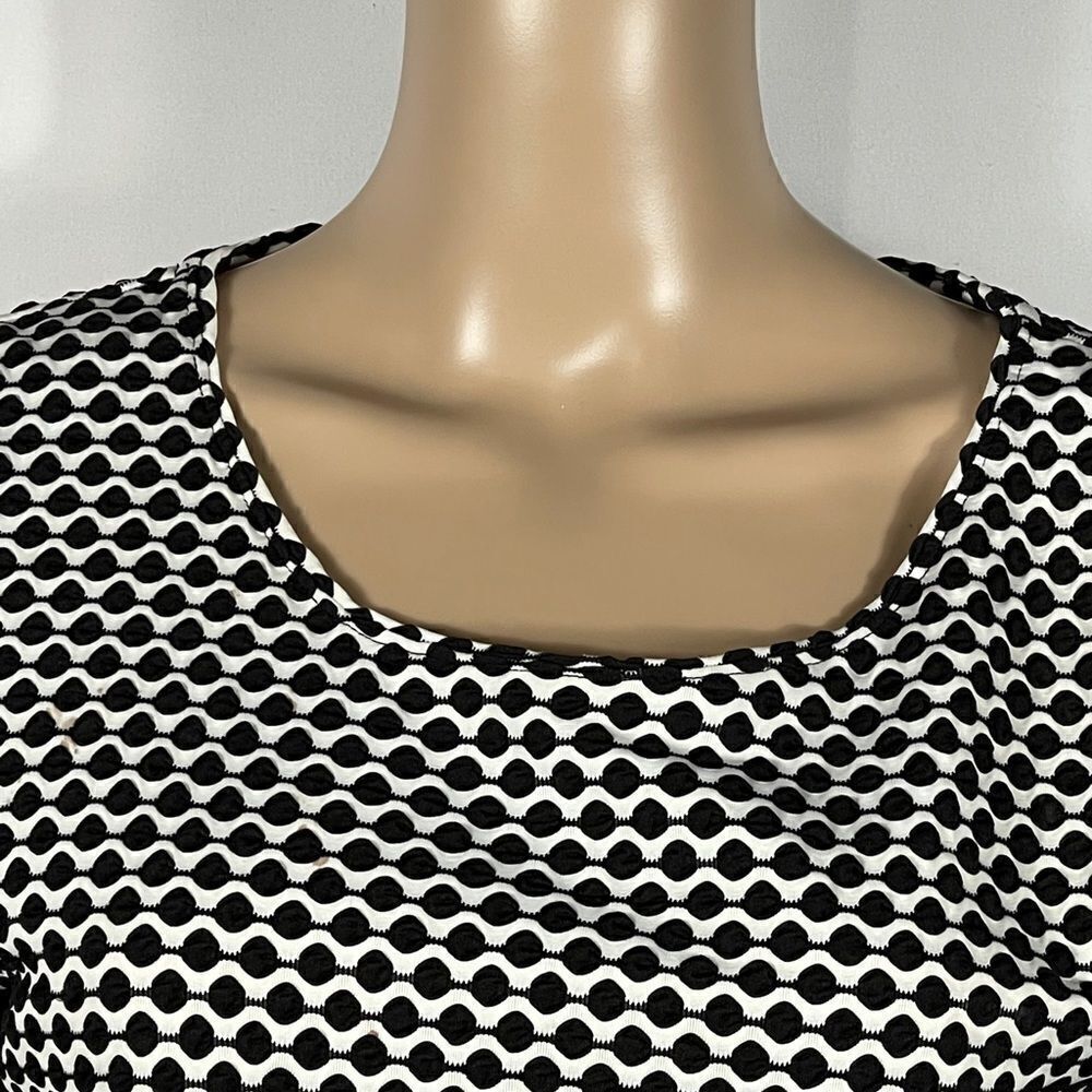 Ruby Rd. Black and White Pattern Blouse - Picture 2 of 8